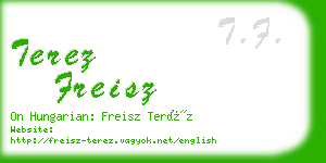 terez freisz business card